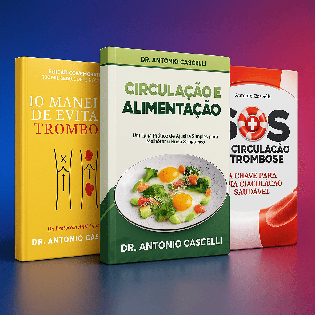 Combo com três e-books do Dr. Antonio Cascelli
